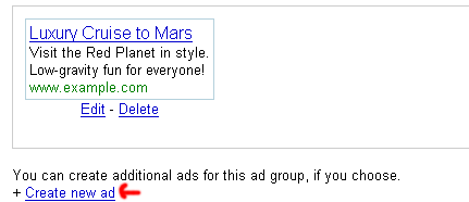 Create new ad